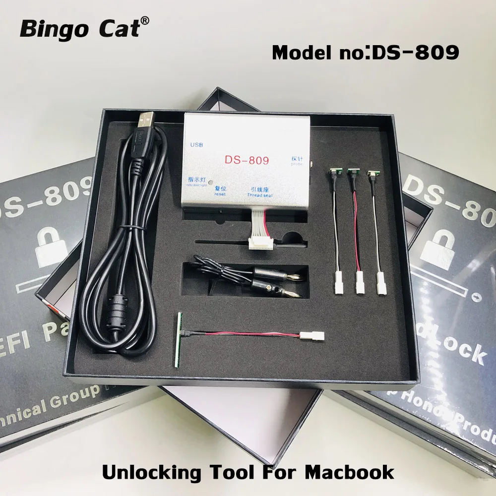 DS 809 Unlocking Tool EFI Pad Lock unlock EFI BIOS Unlock for Repair Macbook iMac Air SPI ROM IC Re