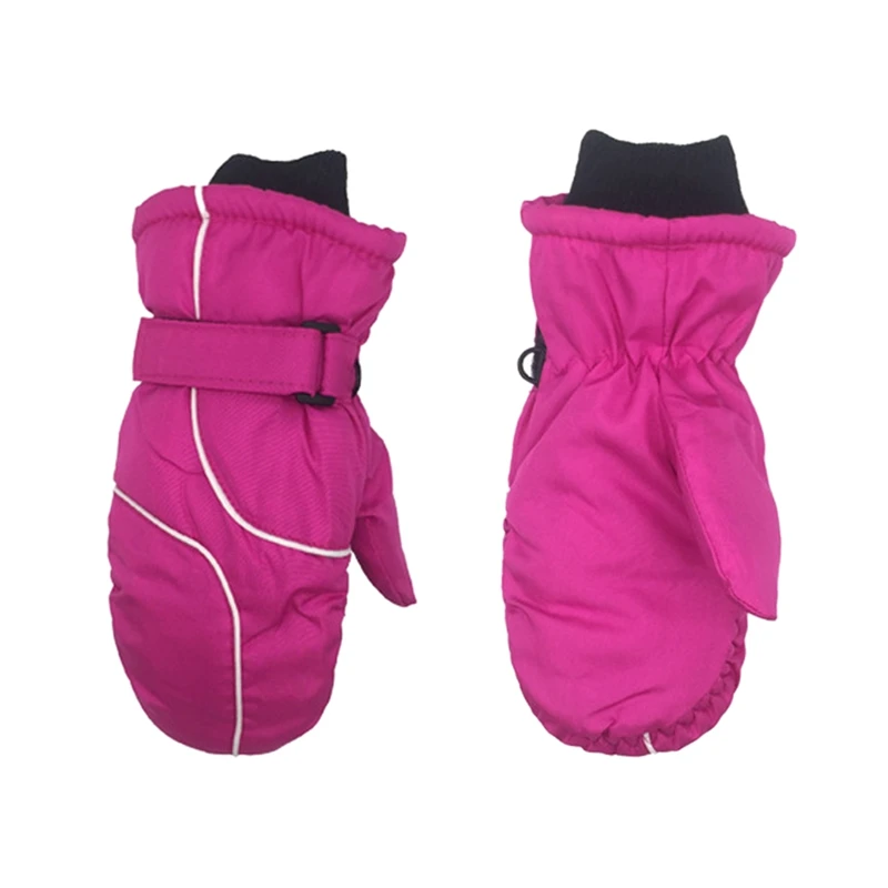 Winter Warm Gloves Kids Non-slip Kids Ski Gloves Windproof Waterproof Children Mittens Thicken Girls Boys Mittens Child Mittens