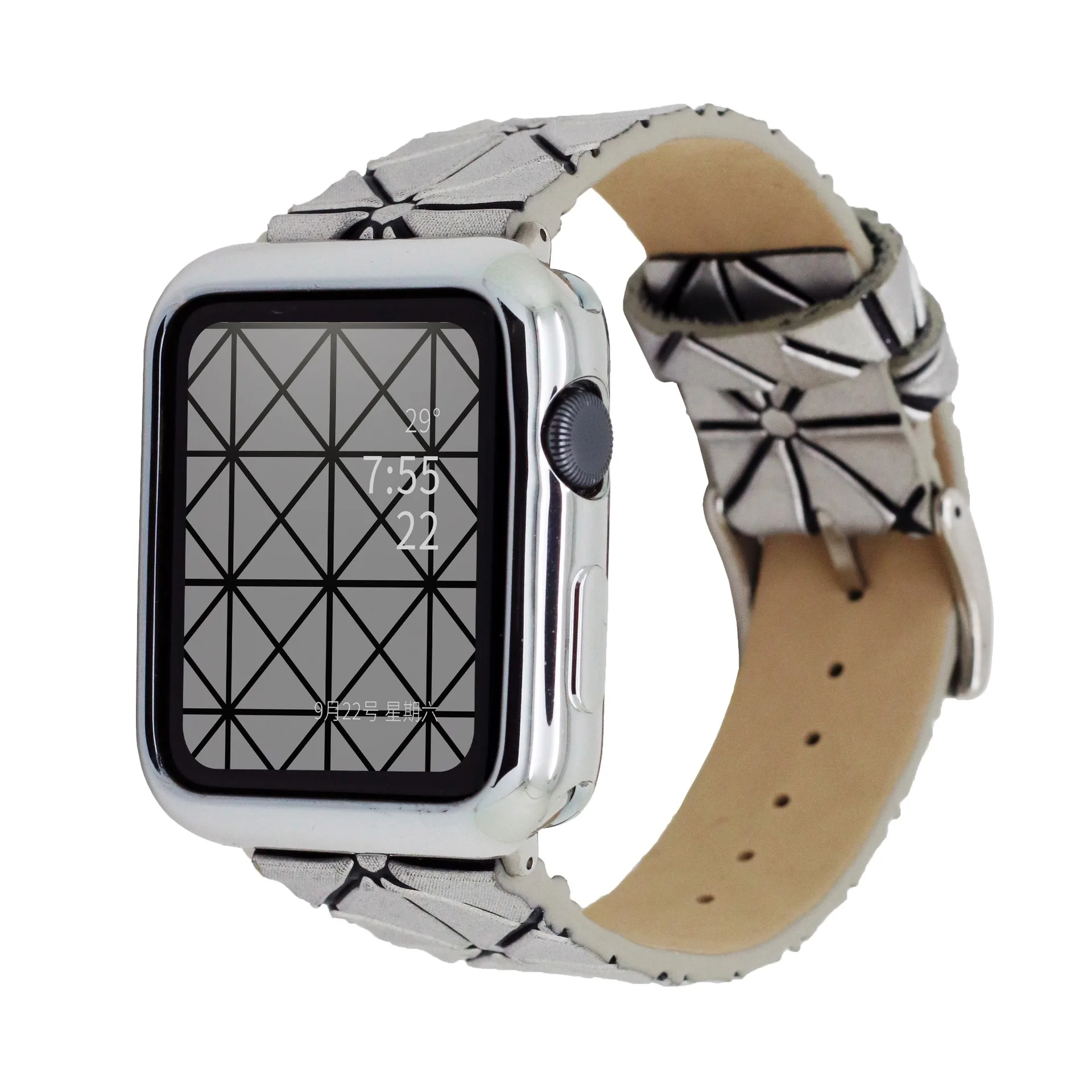 

Issey Miyake Geometry Rhombus Watch Band for Apple AppleWatch Laser Grid Watch Strap Iwatch34