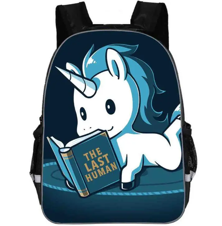 Рюкзак с единорогом, Dab Pony, радужная лошадь, для подростков, для мальчиков и девочек, для малышей, для детей, школьные сумки, для мужчин и женщин, Mochila Bolsa - Цвет: as picture