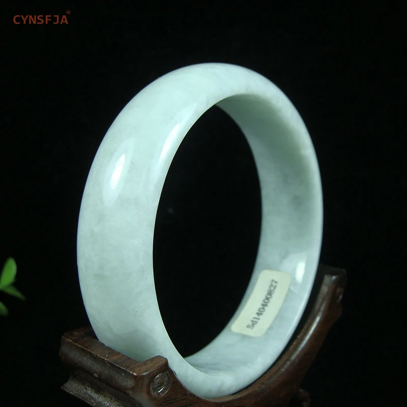 

CYNSFJA Real Certified Natural Grade A Burmese Jadeite Women' Jade Bracelet Bangle 60mm High Quality Fine Jewelry Best Gifts