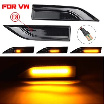 

LED Dynamic Turn Signal Light Side Fender Marker Sequential Blinker For VW Transporter T6 Multivan Caddy MK4 2016-2019