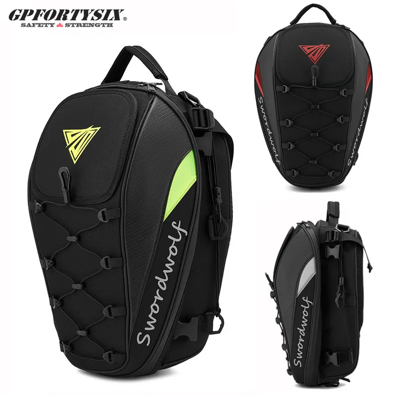 Large Capacity Motorcycle Bag Waterproof Rainproof Rear Seat Backpack Multi-functional Tail |