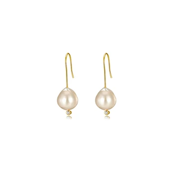 

French High-Grade Fresh Water Pearl Ear Ring Earrings Fashion Simple Ear Stud Ear Stud Female