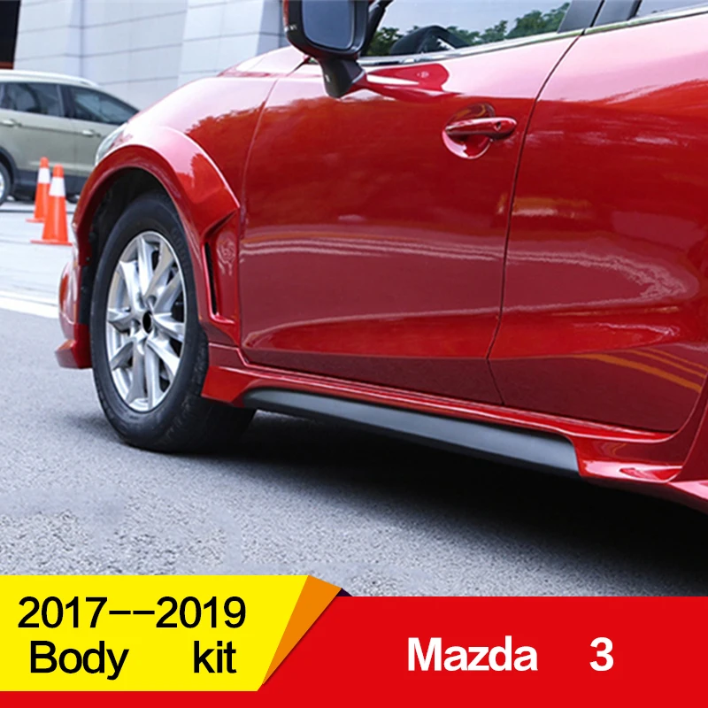 Подходит для mazda 3 обвес крыла 15 16 17 18 19 лет седан Воздухозаборники вентиляционные крышки автомобиля refitt широкий кузов аксессуары 4 шт