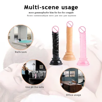 Jelly Dildos Anal plug Sex Toys for Women Suction Cup Dildo Female Masturbator G-Spot Vaginal Massager butt plug sex products 6
