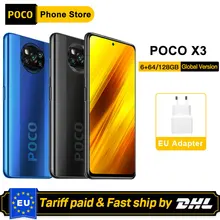 POCO Xiaomi X3 NFC 64GB 6GB Adaptive Fast Charge Fingerprint Recognition 64MP New 128gb Smartphone