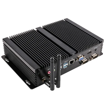Preise Topton Industrie Fanless Mini PC Intel I7 10510U I5 8265U 2 * DDR4 M.2 NVME + MSATA + 2.5