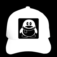 Бейсбол Кепки Qq социальных логотип пингвина логотип шляпа с остроконечным Кепки