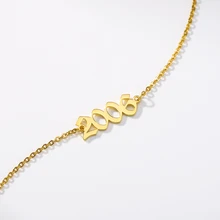 Пользовательские ювелирные изделия персонализированные детский браслет номер 1990- браслет ножной браслет год рождения свадьба годовщина Дата подарки 2006