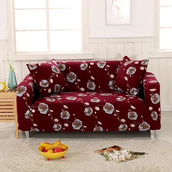 

Lannidaa Flowers Flamingo Pattern Slipcovers For Living Room 1/2/3/4-seaters Stretch Furniture Protector Coun Covers