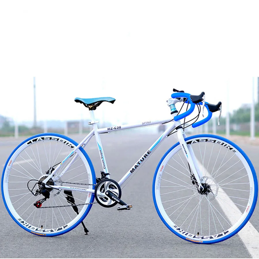 Road Bike Aluminum Alloy Adult 21/27 Speed Dual Disc Brake Bicycle