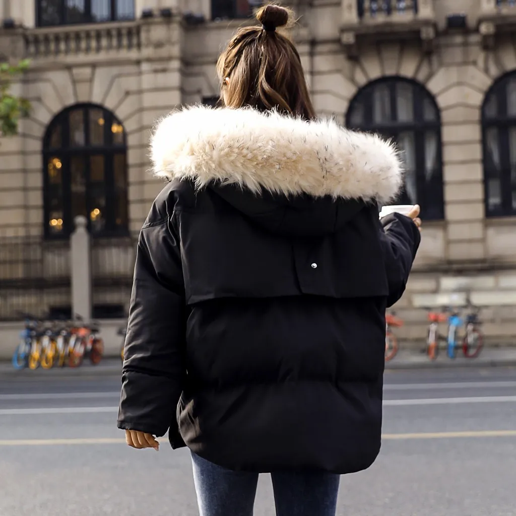 Kurtka manteau femme зимнее пальто для женщин Зимняя теплая хлопковая зимняя куртка с капюшоном пальто с длинными рукавами abrigos mujer invierno