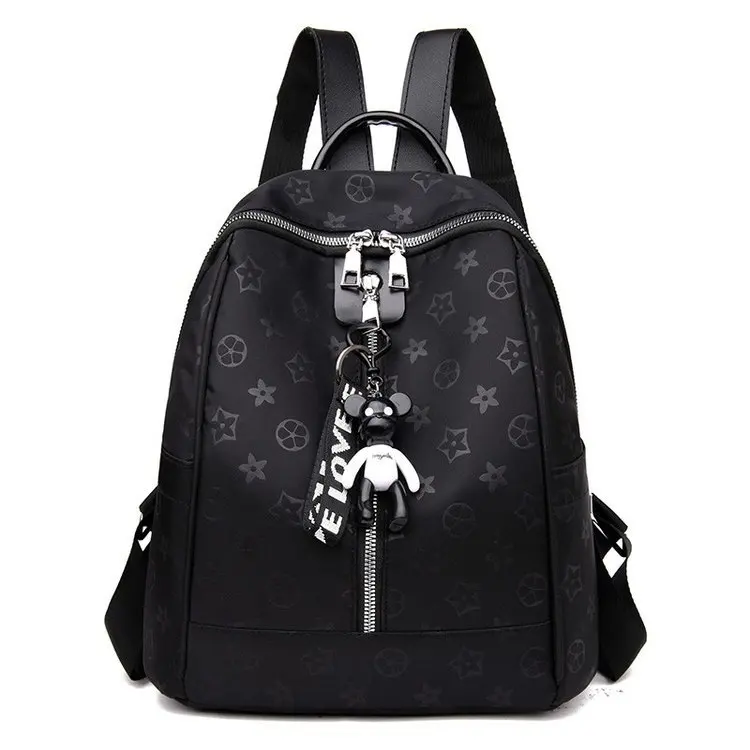 Стиль Цветочный Ткань Оксфорд водонепроницаемый ретро рюкзак посылка кулон Violence ленный медведь женская сумка поставка товаров оптом 160