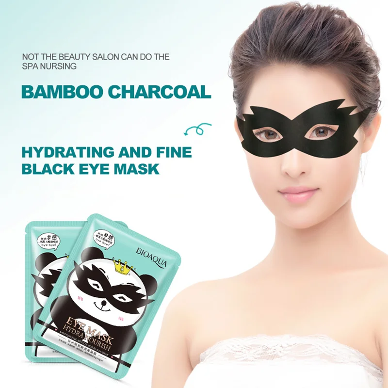 BIOAQUA Moisturizing Black eye mask Anti Wrinkle Gel Sleep eye Patches Seaweed Collagen Moisturizing Facial care