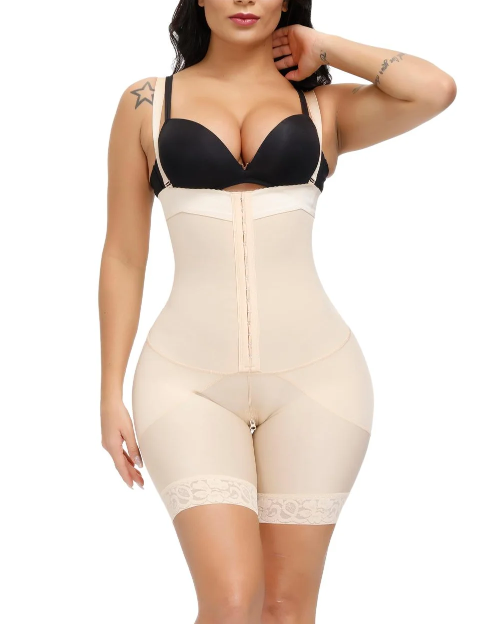 Women'S Corset Open Bust Tummy Control Push Up Shapewear For Body