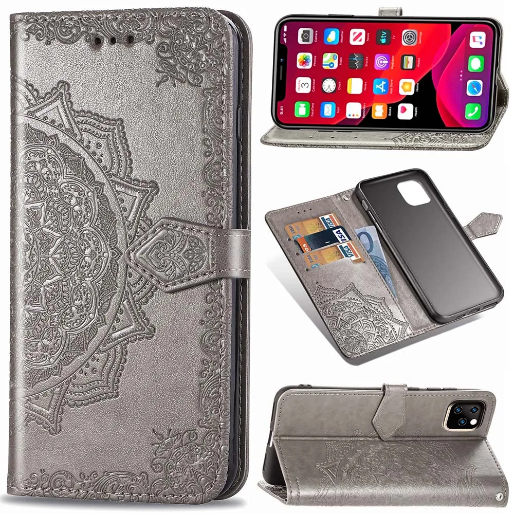 

Wallet Case Funda For iPhone 11 Pro Max Luxury Flip Leather Phone Case For iPhone X XR XS Max Case 7 8 6 6s Plus Kickstand Case