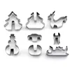 8pcs 3D Christmas Cookie Cutter Stainless Steel Cut Candy Biscuit Mold Cooking Tools DIY Christmas Decorations For Home New Year ► Photo 2/6