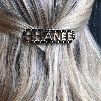 

Trendy Letter Hair Clip For Women Handmade Geometric Hair Barrette Square Hairpins Snap Hair Styling Accessories Wedding Jewelry