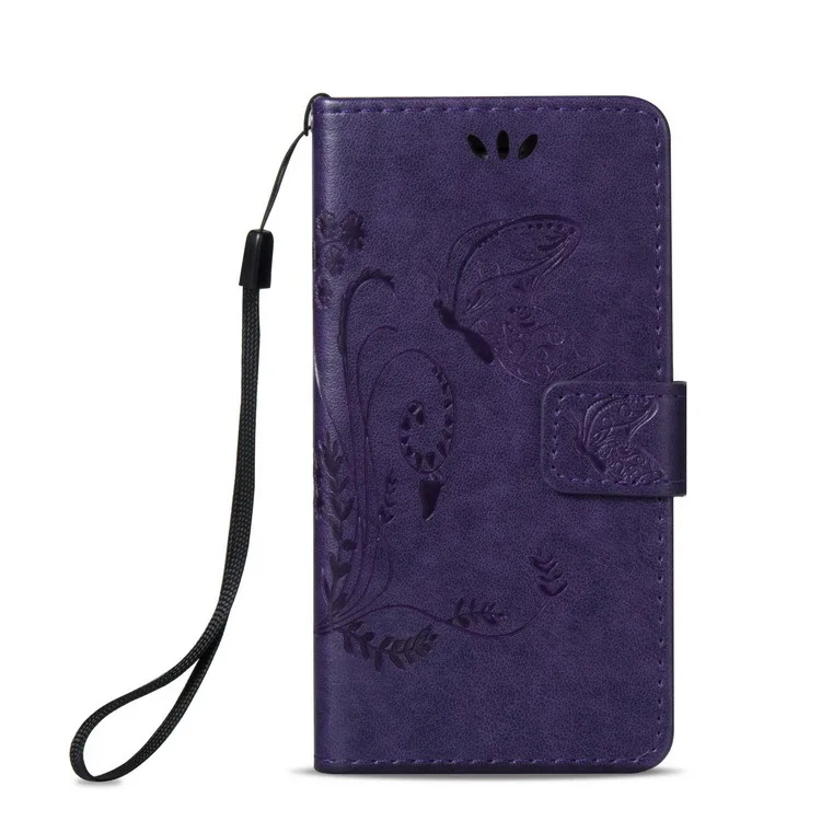 

Case for elephone vowney lite A6 PRO P9000 Lite TOP flip PU Leather Wallet Cover With Butterfly For P9000