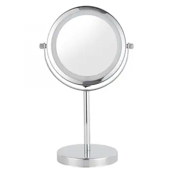 

Makeup Mirror 18 LED Illuminated Magnifying Round Dual Sided Vanity Cosmetic Mirror mirror bathroom led Overseas warehouse