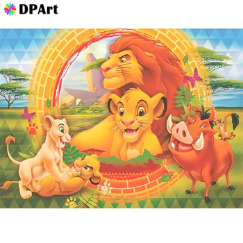 

Diamond Painting 5D Full Square/Round Drill Lion Daimond Rhinestone Embroidery Painting Cross Stitch Mosaic Picture Art M1192