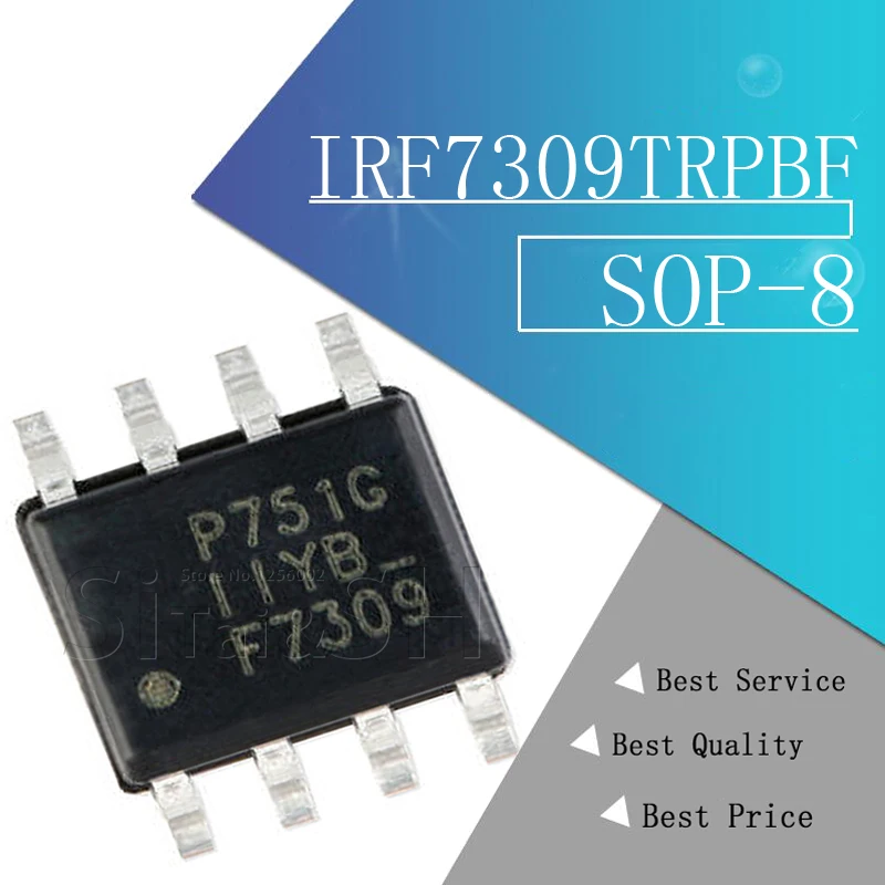 10 шт. IRF7309TRPBF SOP-8 IRF7309TR SOP IRF7309 F7309 SOP8 SMD | Электронные компоненты и принадлежности