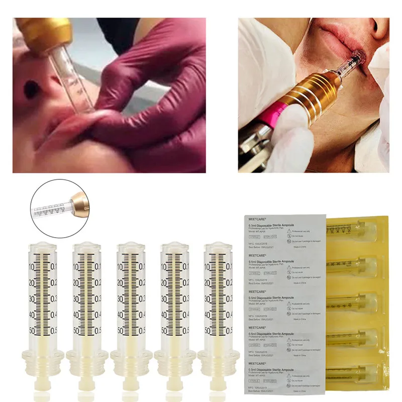 Hyaluronic Acid Pen 0.3ml & 0.5ml Ampoule Head Cartridge For Lip Filler Injection