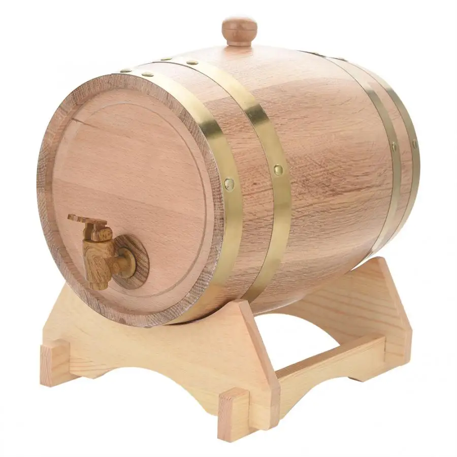Recyclable 5L баррель для пива винтажная деревянная вина из дуба виски ром бар