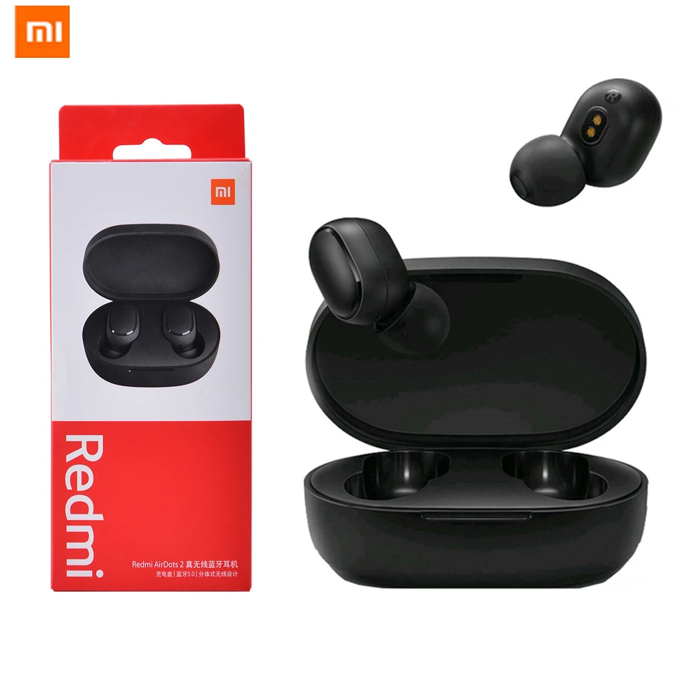 40 шт./лот Xiaomi Redmi airdots 2 bluetooth наушники вкладыши tws с 5 0 Mi беспроводные Bluetooth стерео
