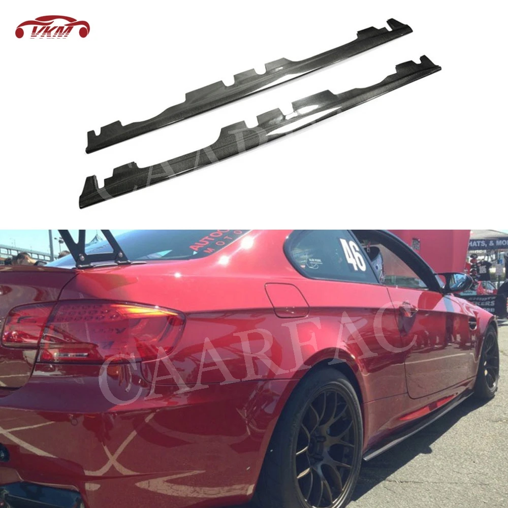 Боковые юбки из углеродного волокна для BMW 3 серии E92 E93 M3 2008 2009 2010 2011 2012 2013 бампер для автомобиля