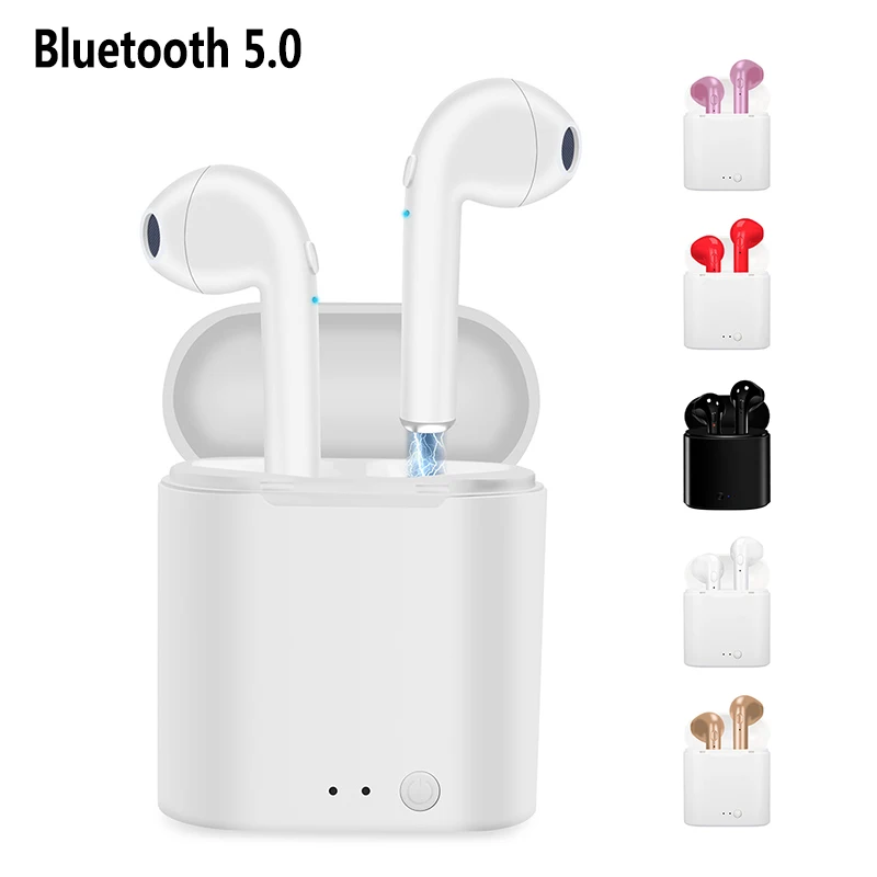 Беспроводные наушники i7s TWS зарядка стерео Bluetooth 5 0 гарнитура с зарядкой