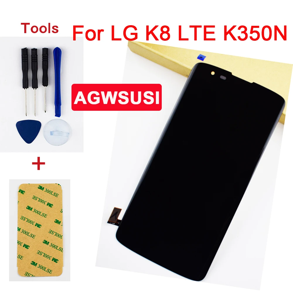 Сенсорный экран с дигитайзером для LG K8 LTE K350N K350E K350DS 4G стекло + ЖК дисплей модуль