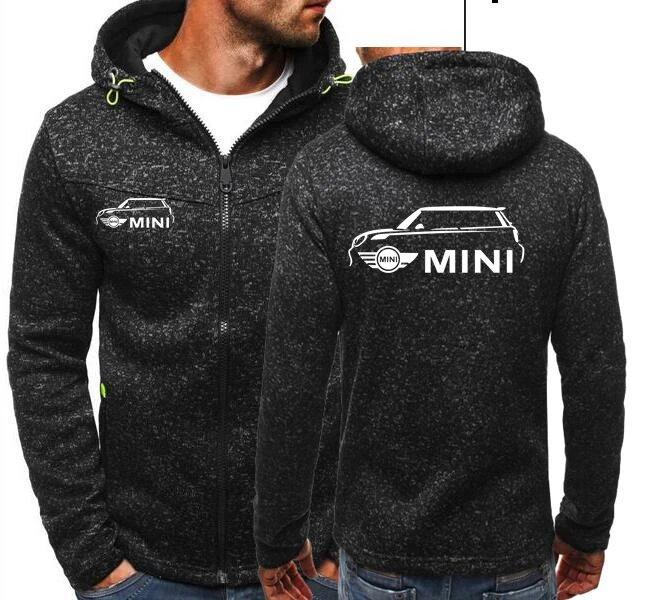 MINI coche deportivo con cremallera, Mini Cooper s, estampado coche, moda, sudaderas con capucha, Jacquard, forro polar, chaqueta de coche, sudaderas, AX-AJ, 2021