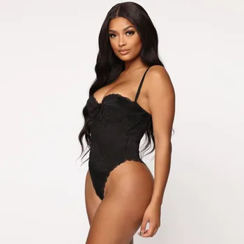 

New Sexy Lingerie Women Teddy Bodysuit Lace V-neck Bowknot Sleeveless Backless Underwire Underwear Sleepwear Bodysuit Jumpsuit