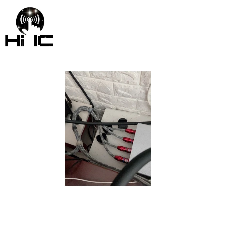 Pluuttiem 8 Teiliges HiFi Audio Audio Isolierdraht Halterung Leitungsunterstützung Lautsprecherkabel Ständerhalter Audiokabel Absorber Fußpolster
