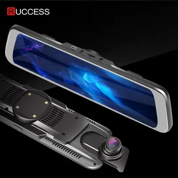 

RUCCESS MS3 Car DVR Mirror Stream Media 10 Inch Dash Cam Dual 1440P Car Dash Camera 24H Parking Mode DVR Mirror Motion Detection