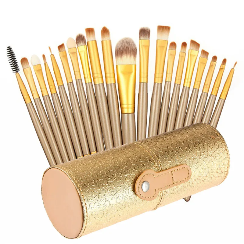 

20 Pcs Professional Portable Eye Lip Makeup Brushers Tools Home Travel Makeup Brush Kit with Storage Bucket Make Up Professional