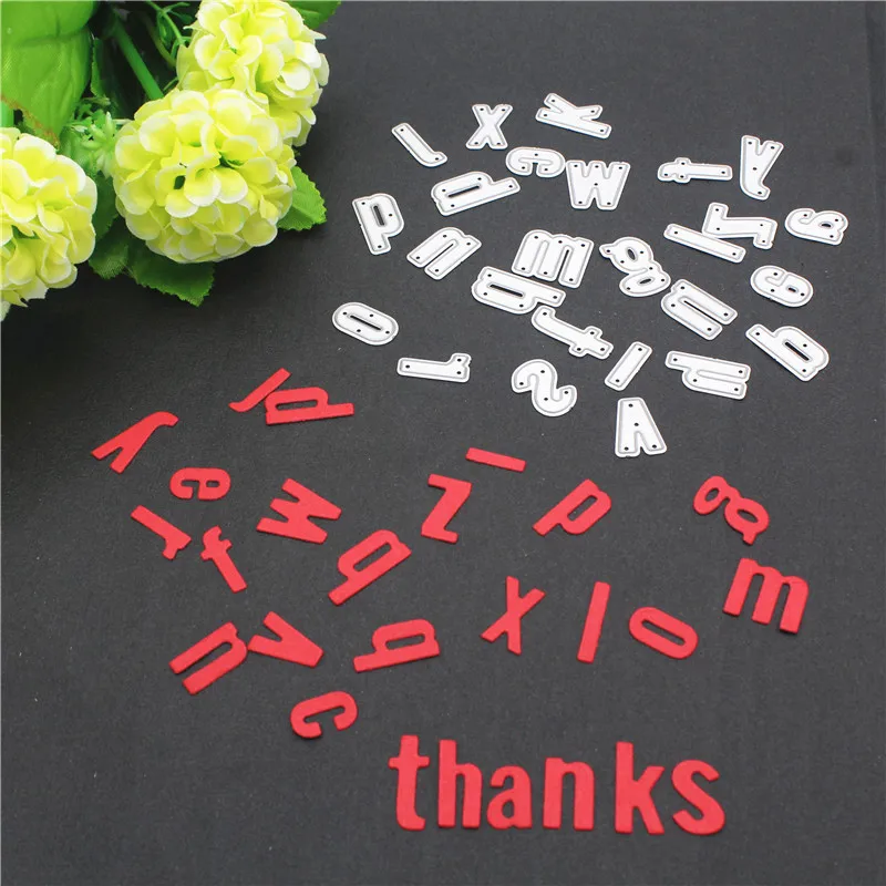 

A - Z 26 English Letters Metal Cutting Dies Stencils for DIY Scrapbooking Paper Cards Photo Album Decorative Embossing