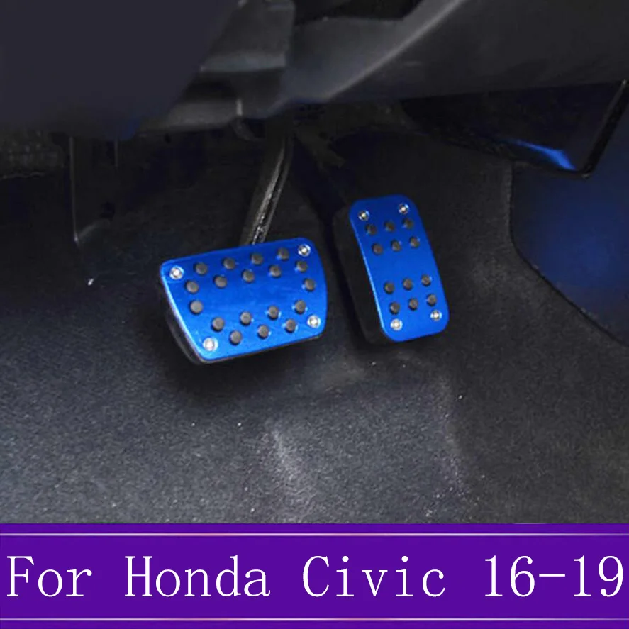 Подходит для Honda Civic 10th Accord CRV автомобильный акселератор из нержавеющей стали, газовые тормозные педали, автомобильный Стайлинг, автомобильные колодки, коврики