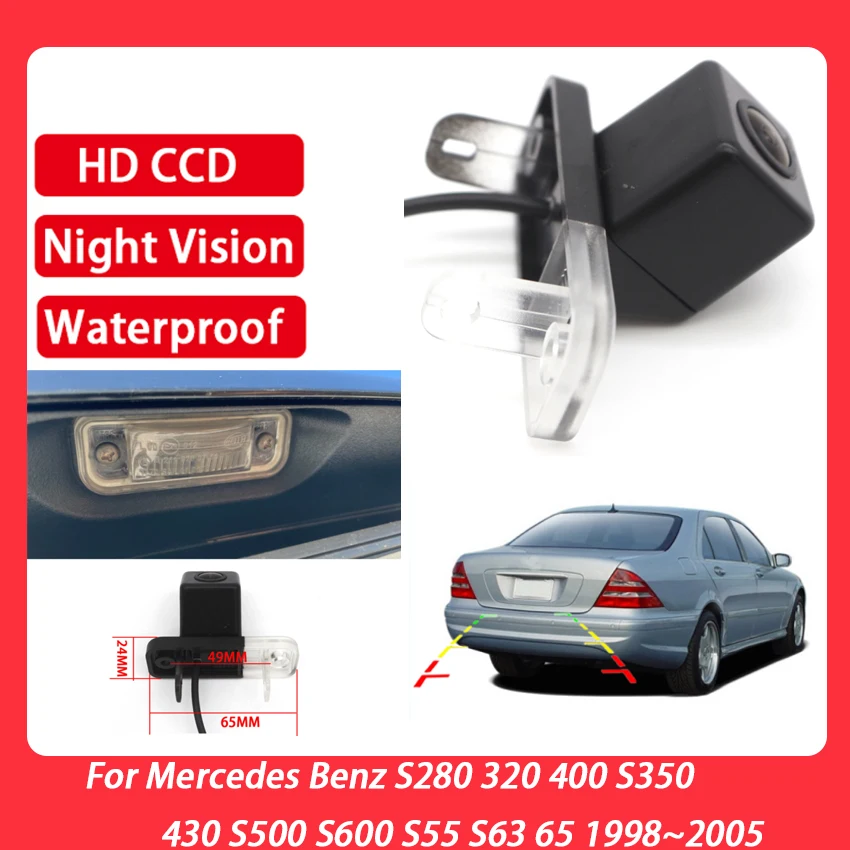 Камера заднего вида для Mercedes Benz S280 320 400 S350 430 S500 S600 S55 S63 65 1998 ~ 2005 | Автомобили и