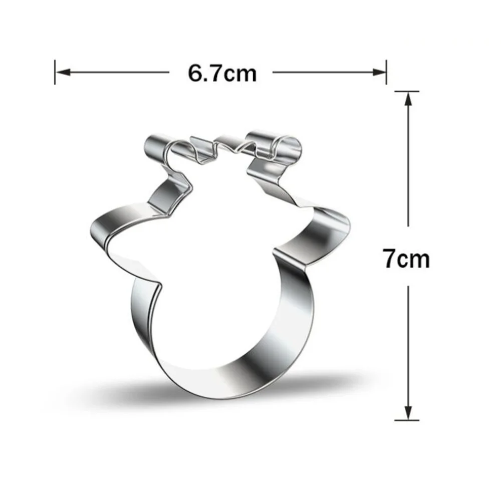 6pcs Cookie Cutters Stainless Steel Giraffe Shape Biscuit Frame Cookie Molds Baking Molds for Bakery Home