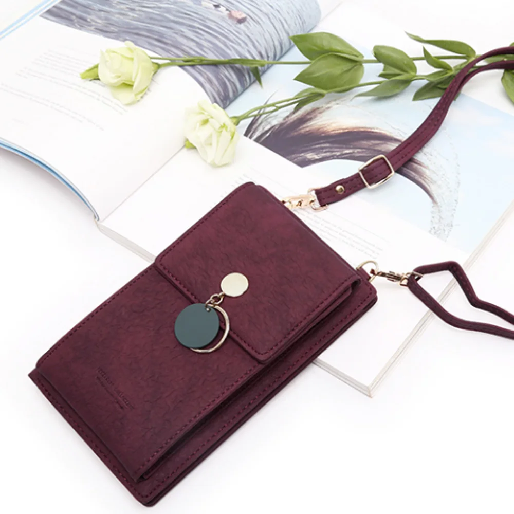 Новейший женский кожаный кошелек на плечо, чехол для телефона, женские многофункциональные сумки Ptgirl, корейские мини-сумки, сумки для мобильных телефонов
