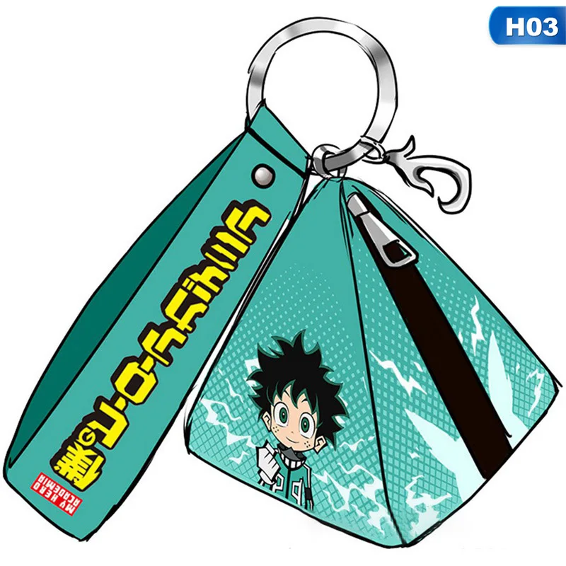 Кошелек My Hero Academy TriangleMidoriya izku, Двойные держатели для карт, кошелек для монет, подарок аниме