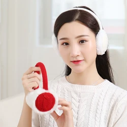 Fashion Women Autumn Winter Warm Plush Twist Pattern Knitted Earmuff Ear Warmer Headbands Ear Muff For Girls Ladies Gift New