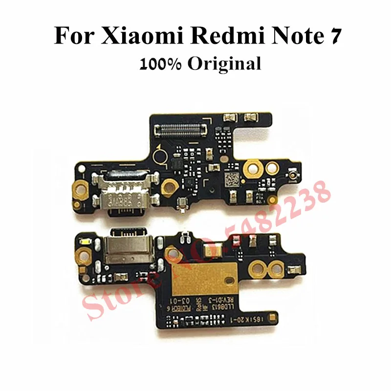 

Original USB Charging Dock Port Flex cable For Xiaomi Redmi Note 7 NT7 Note 7 pro Charger plug board with Microphone Replacement