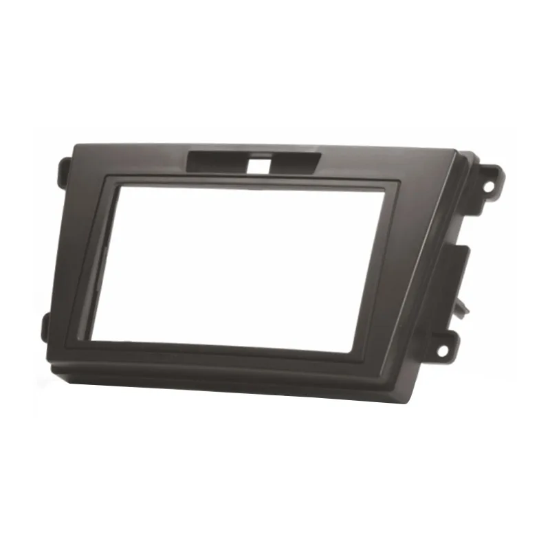 Двухканальное радио фасции Для MAZDA CX-7 2006-2012 панель приборное крепление Установка отделка комплект лицо черная рамка gps черный