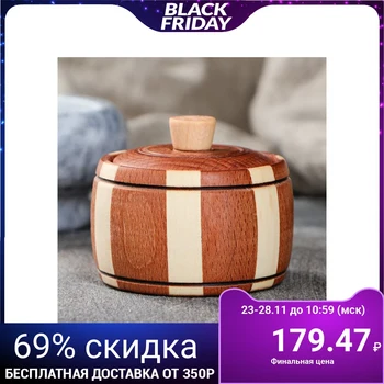 

Salt shaker "Keg", 4x6.5 cm, solid beech 4695397