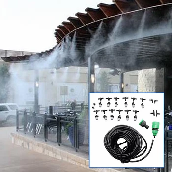 

Tering Cooling System Nozzles Fog Mist Hose Joint Connector Equipments Set New