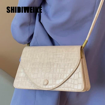 

2020 New Women PU Leather Stone Pattern Shoulder Bag Handbags Female Fashion Crossbody Messenger Bags Casual Bag 1X48